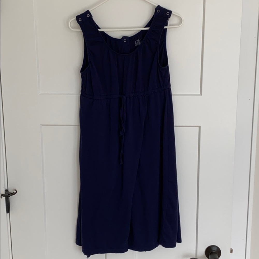 Delivery robe, navy blue hospital gown